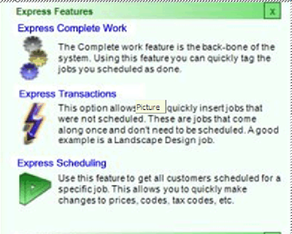 Office Express Professional is loaded with features designed specifically for you pool or landscape service business