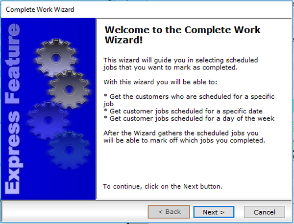 Non-confusing and simple wizards make data entry easy.